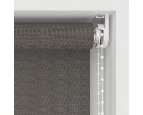 Grijs rolgordijn met kettingbediening voor raamdecoratie