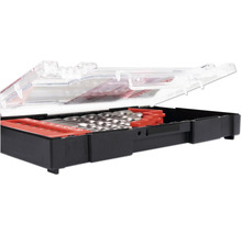 Boorset in geopende koffer