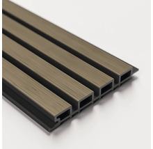 Wandpaneel van kunststof met houtlook