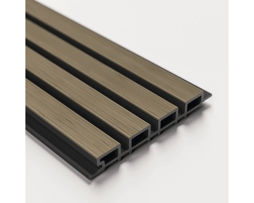 Wandpaneel van kunststof met houtlook