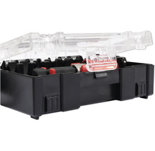 Bitset in zwarte behuizing met transparant deksel