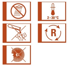 "Symbool: Niet in de riolering lozen