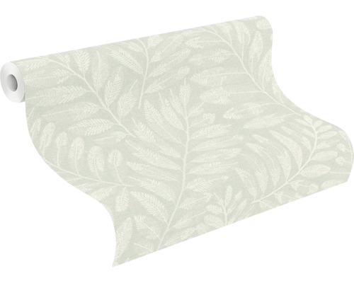 Behangrol met bladerdesign