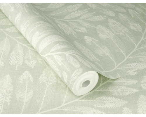 Behangrol met bladmotief