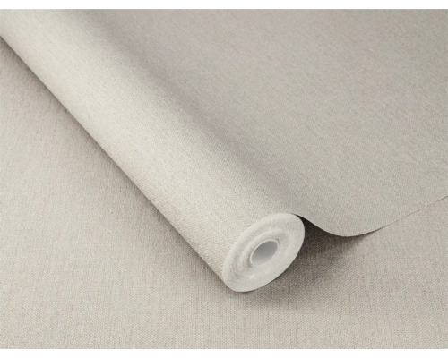 Een rol textielbehang met fijne structuur.