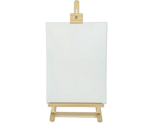 Houten schildersezel met canvas