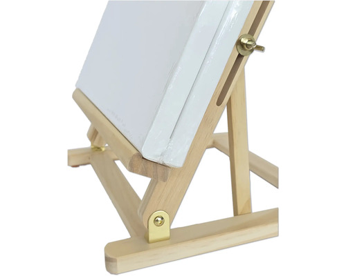 Houten schildersezel met canvas