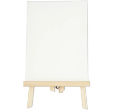 Leeg doek op houten schildersezel