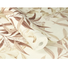 Rol behang met bladerenontwerp