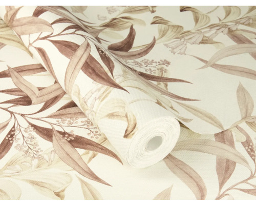 Rol behang met bladerenontwerp