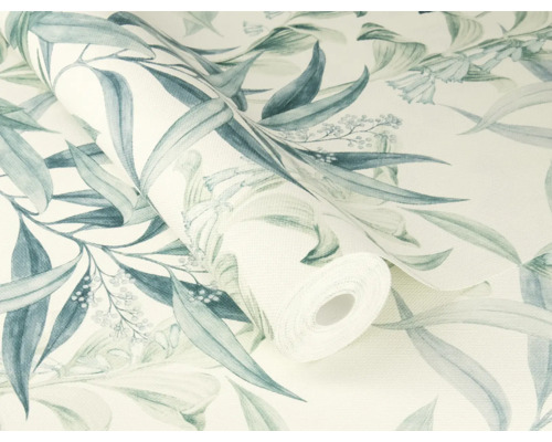Rol vinylbehang met plantenpatroon