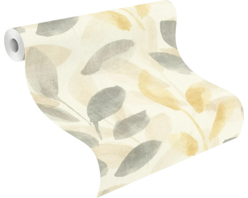 Behangrol met bladerenpatroon