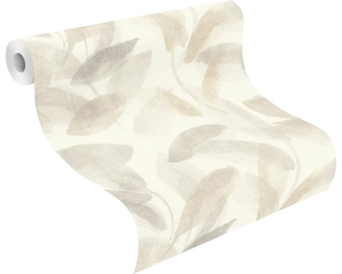 Behangrol met bladerpatroon