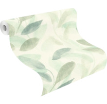 Behangrol met bladerpatroon