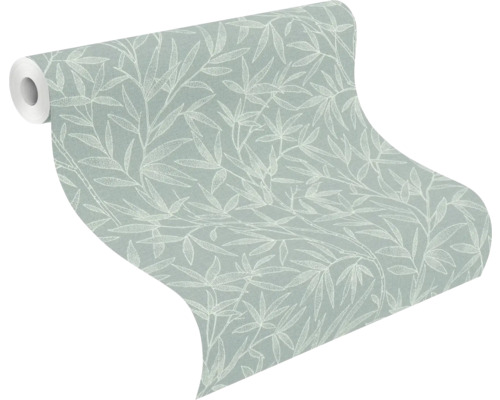 Behangrol met bladerenpatroon