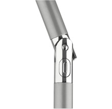 Detailopname van een verstelbare metalen buisverbinder