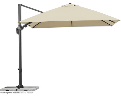 Vrijarmparasol met standaard