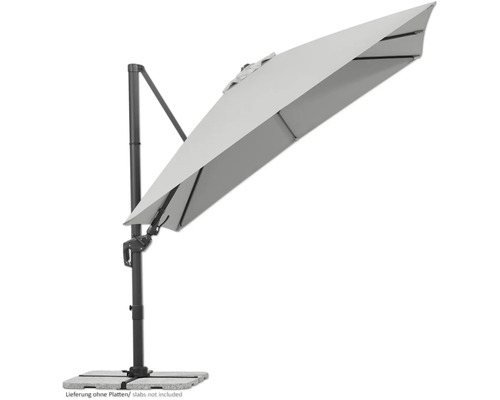 Vrijhangende parasol met voet