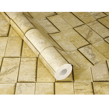 Behangrol met steenmotief voor wanddecoratie