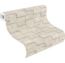 Rol behang met steenmotief