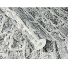 Rol behang met stenen muurmotief