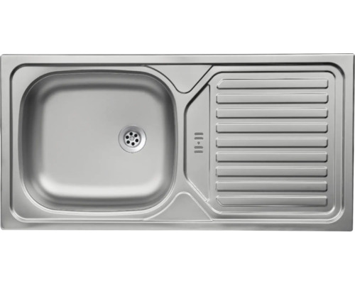 Roestvrijstalen spoelbak met afdruiprek