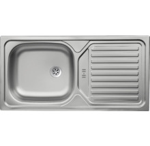 Spoelbak van roestvrij staal met afdruiprek