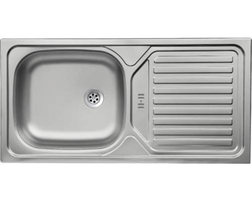 Roestvrijstalen spoelbak met afdruiprek