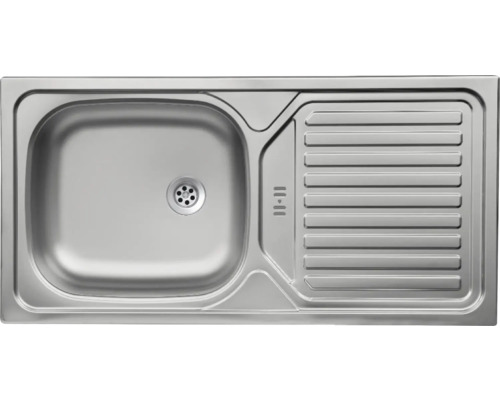 Roestvrijstalen spoelbak met afdruiprek