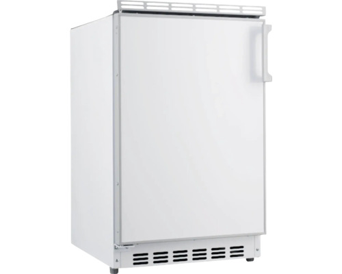 Witte koelkast met één deur en een handgreep