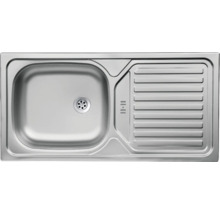 Spoelbak van roestvrij staal met afdruiprek