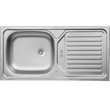 Spoelbak van roestvrij staal met afdruiprek