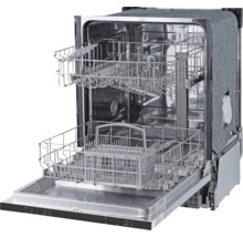 Open vaatwasser met afwasmanden