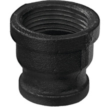 Zwarte smeedijzeren fitting mof met binnendraad