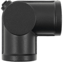 Zwarte hoekconnector voor tuinafscheiding