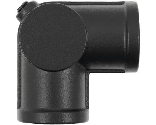 Zwarte hoekconnector voor tuinafscheiding