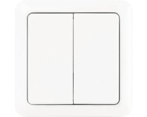 Dubbele schakelaar voor wandmontage