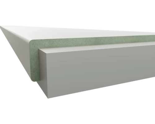 Keukenwerkblad in doorsnede