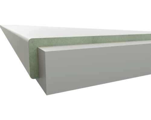 Keukenwerkblad in dwarsdoorsnede