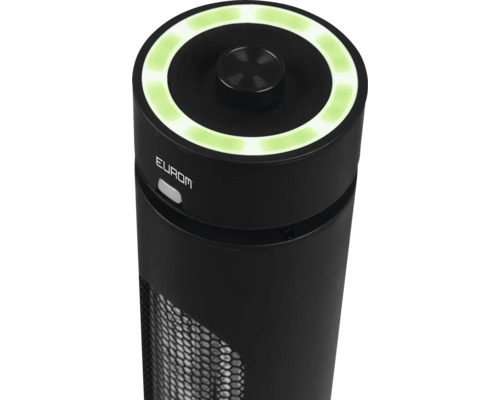 Eurom torenventilator met bedieningspaneel aan de bovenkant en rooster