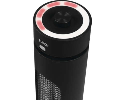 Elektrische kachel met bedieningspaneel en Eurom logo