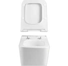 Witte wandcloset diepspoel met open toiletzitting