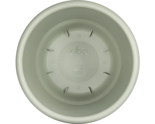 Binnenaanzicht van een plantenbak met Elho Logo