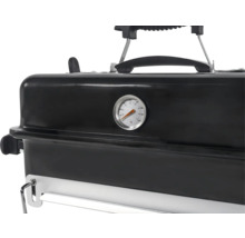 Draagbare houtskoolbarbecue met temperatuurweergave