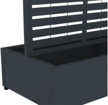 Bloembak met trellis voor de tuin