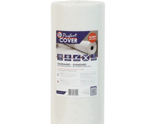 Rol met zelfklevend afdekvlies Perfect Cover voor harde ondergronden en trappen met een oppervlakte van 16,25 vierkante meter