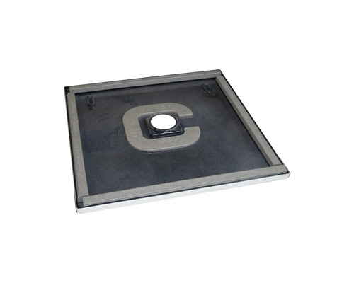 Vierkante douchebak met afvoer