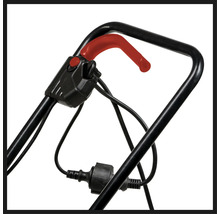 Handgreep en kabel van een elektrische tuinfrees