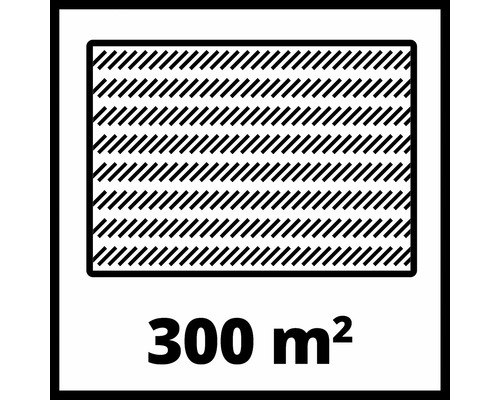 Geschikt voor oppervlakken tot 300 vierkante meter