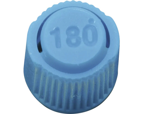 Kunststof dop met het opschrift 180 graden